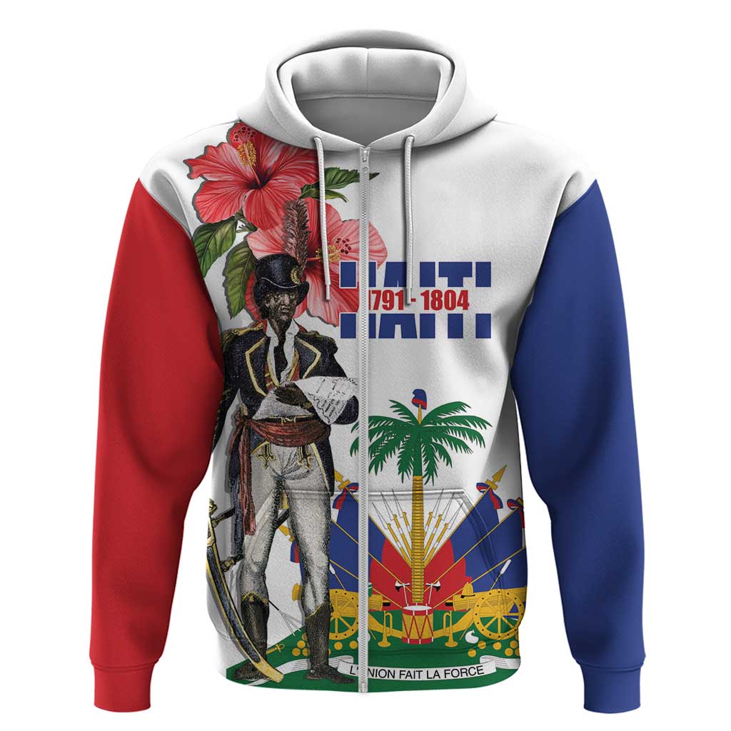 Haitian Revolution 1791-1804 Zip Hoodie Lage d Lendependans