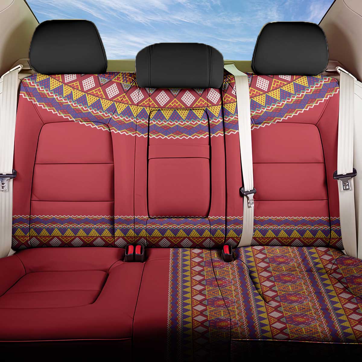 Greenland National Costumes Back Car Seat Cover Inuit Kalaallisuut style