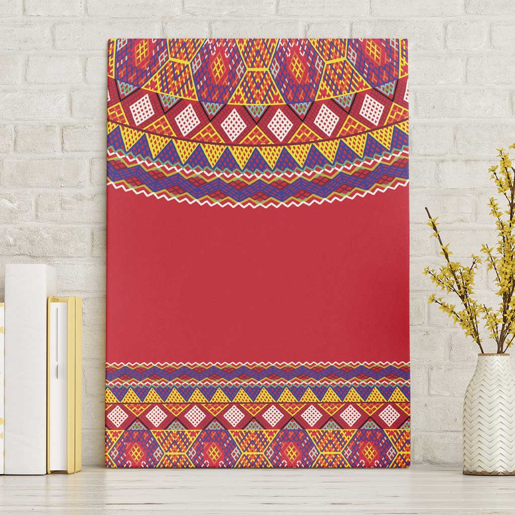 Greenland National Costumes Canvas Wall Art Inuit Kalaallisuut style