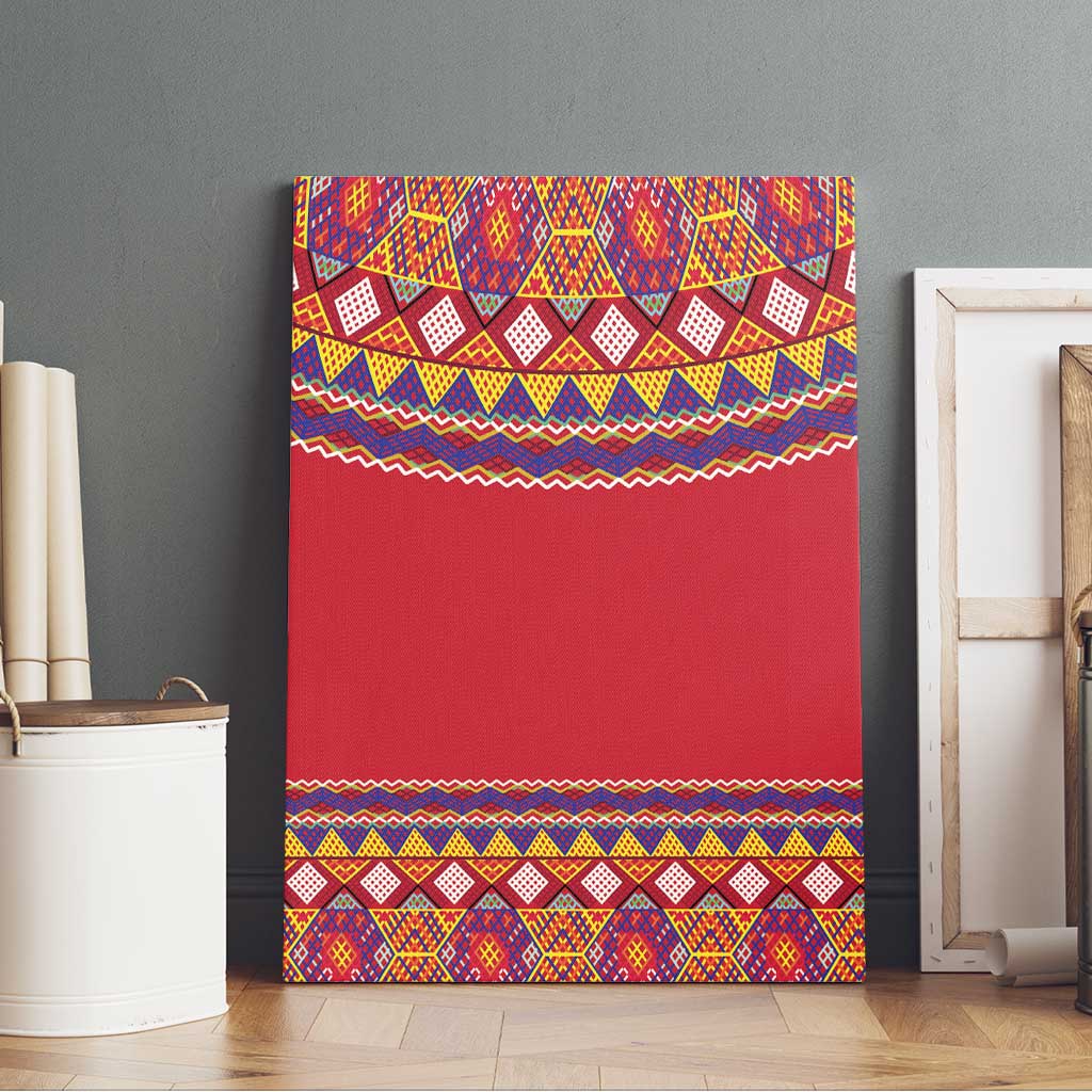 Greenland National Costumes Canvas Wall Art Inuit Kalaallisuut style