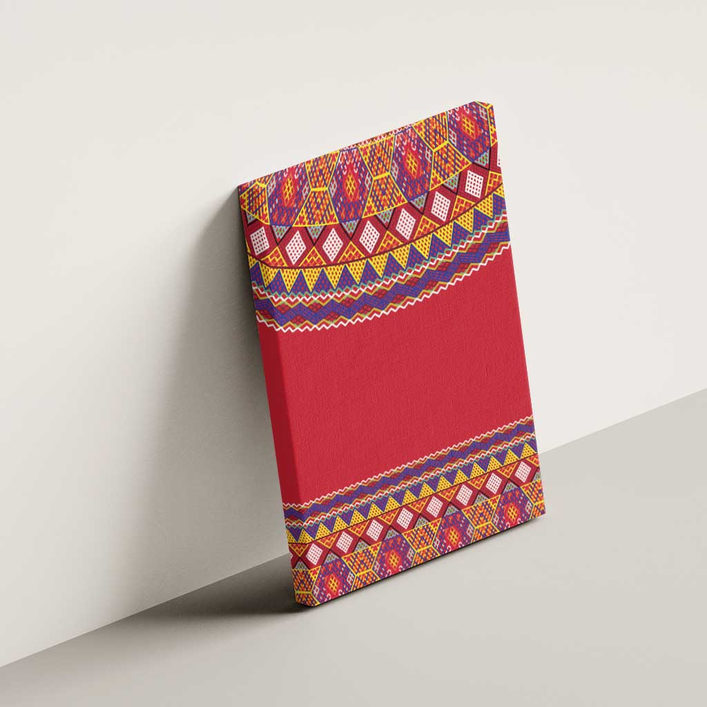 Greenland National Costumes Canvas Wall Art Inuit Kalaallisuut style