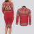 Greenland National Costumes Couples Matching Long Sleeve Bodycon Dress and Long Sleeve Button Shirt Inuit Kalaallisuut style