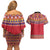 Greenland National Costumes Couples Matching Off Shoulder Short Dress and Hawaiian Shirt Inuit Kalaallisuut style