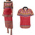 Greenland National Costumes Couples Matching Puletasi and Hawaiian Shirt Inuit Kalaallisuut style