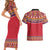 Greenland National Costumes Couples Matching Short Sleeve Bodycon Dress and Hawaiian Shirt Inuit Kalaallisuut style