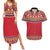 Greenland National Costumes Couples Matching Summer Maxi Dress and Hawaiian Shirt Inuit Kalaallisuut style