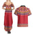 Greenland National Costumes Couples Matching Summer Maxi Dress and Hawaiian Shirt Inuit Kalaallisuut style