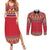 Greenland National Costumes Couples Matching Summer Maxi Dress and Long Sleeve Button Shirt Inuit Kalaallisuut style