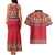 Greenland National Costumes Couples Matching Tank Maxi Dress and Hawaiian Shirt Inuit Kalaallisuut style