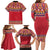 Greenland National Costumes Family Matching Long Sleeve Bodycon Dress and Hawaiian Shirt Inuit Kalaallisuut style