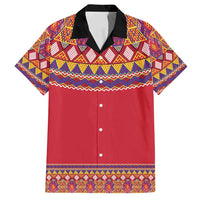 Greenland National Costumes Family Matching Long Sleeve Bodycon Dress and Hawaiian Shirt Inuit Kalaallisuut style