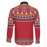 Greenland National Costumes Family Matching Long Sleeve Bodycon Dress and Hawaiian Shirt Inuit Kalaallisuut style