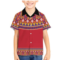 Greenland National Costumes Family Matching Mermaid Dress and Hawaiian Shirt Inuit Kalaallisuut style