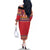 Greenland National Costumes Family Matching Off The Shoulder Long Sleeve Dress and Hawaiian Shirt Inuit Kalaallisuut style