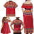 Greenland National Costumes Family Matching Off Shoulder Maxi Dress and Hawaiian Shirt Inuit Kalaallisuut style