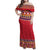 Greenland National Costumes Family Matching Off Shoulder Maxi Dress and Hawaiian Shirt Inuit Kalaallisuut style