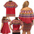 Greenland National Costumes Family Matching Off Shoulder Short Dress and Hawaiian Shirt Inuit Kalaallisuut style