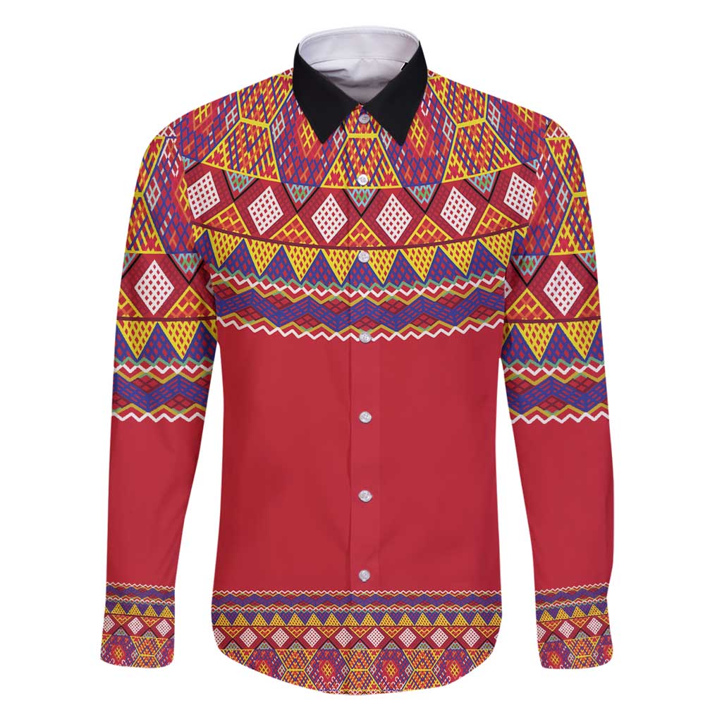 Greenland National Costumes Family Matching Puletasi and Hawaiian Shirt Inuit Kalaallisuut style