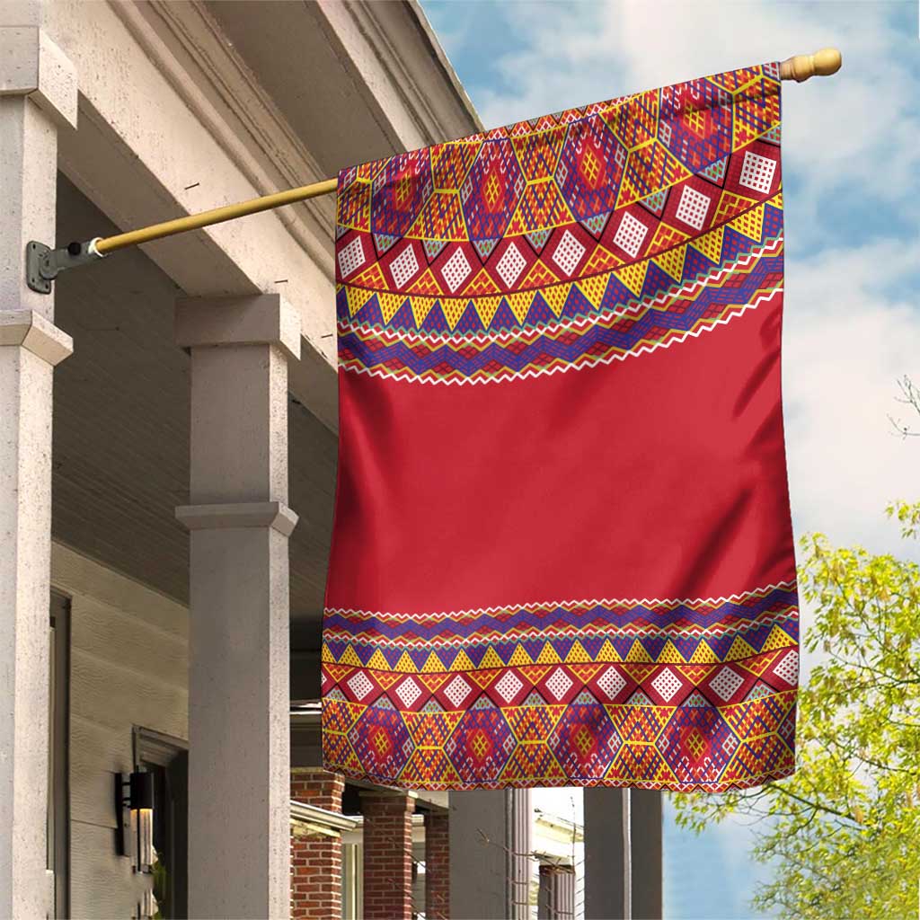 Greenland National Costumes Garden Flag Inuit Kalaallisuut style