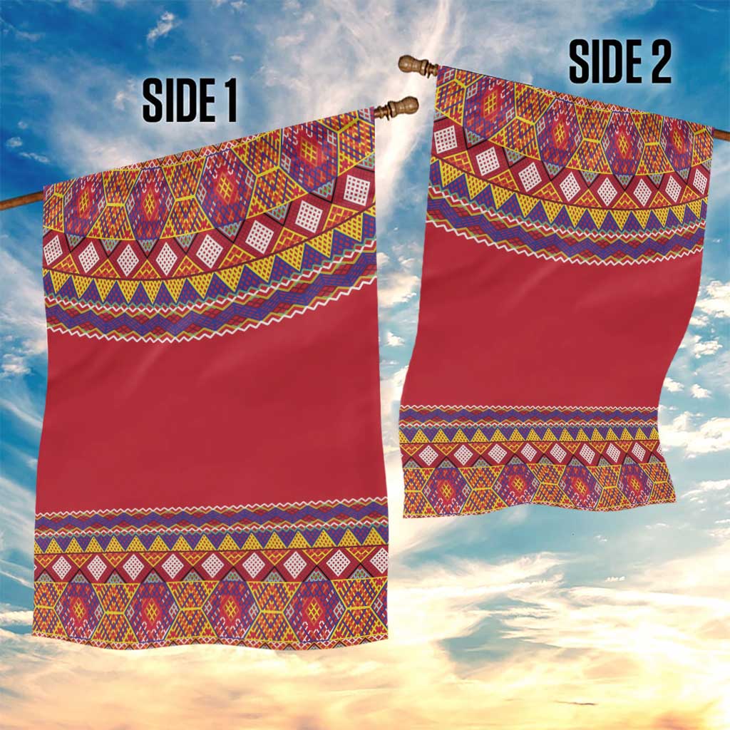 Greenland National Costumes Garden Flag Inuit Kalaallisuut style