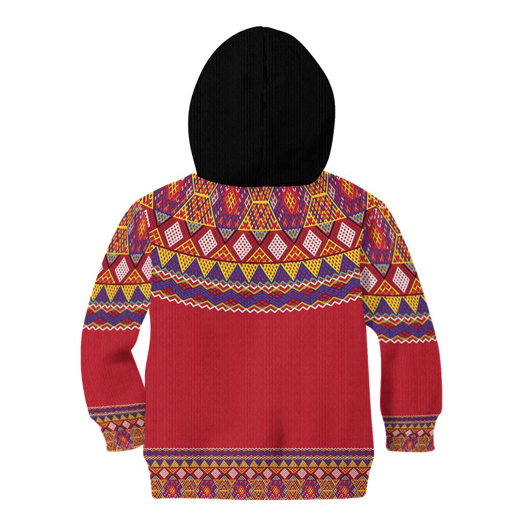 Greenland National Costumes Kid Hoodie Inuit Kalaallisuut style