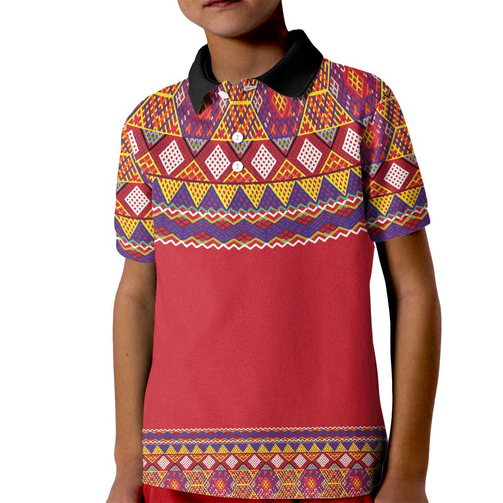 Greenland National Costumes Kid Polo Shirt Inuit Kalaallisuut style