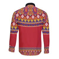 Greenland National Costumes Long Sleeve Button Shirt Inuit Kalaallisuut style