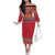 Greenland National Costumes Off The Shoulder Long Sleeve Dress Inuit Kalaallisuut style