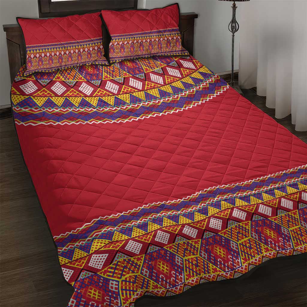 Greenland National Costumes Quilt Bed Set Inuit Kalaallisuut style