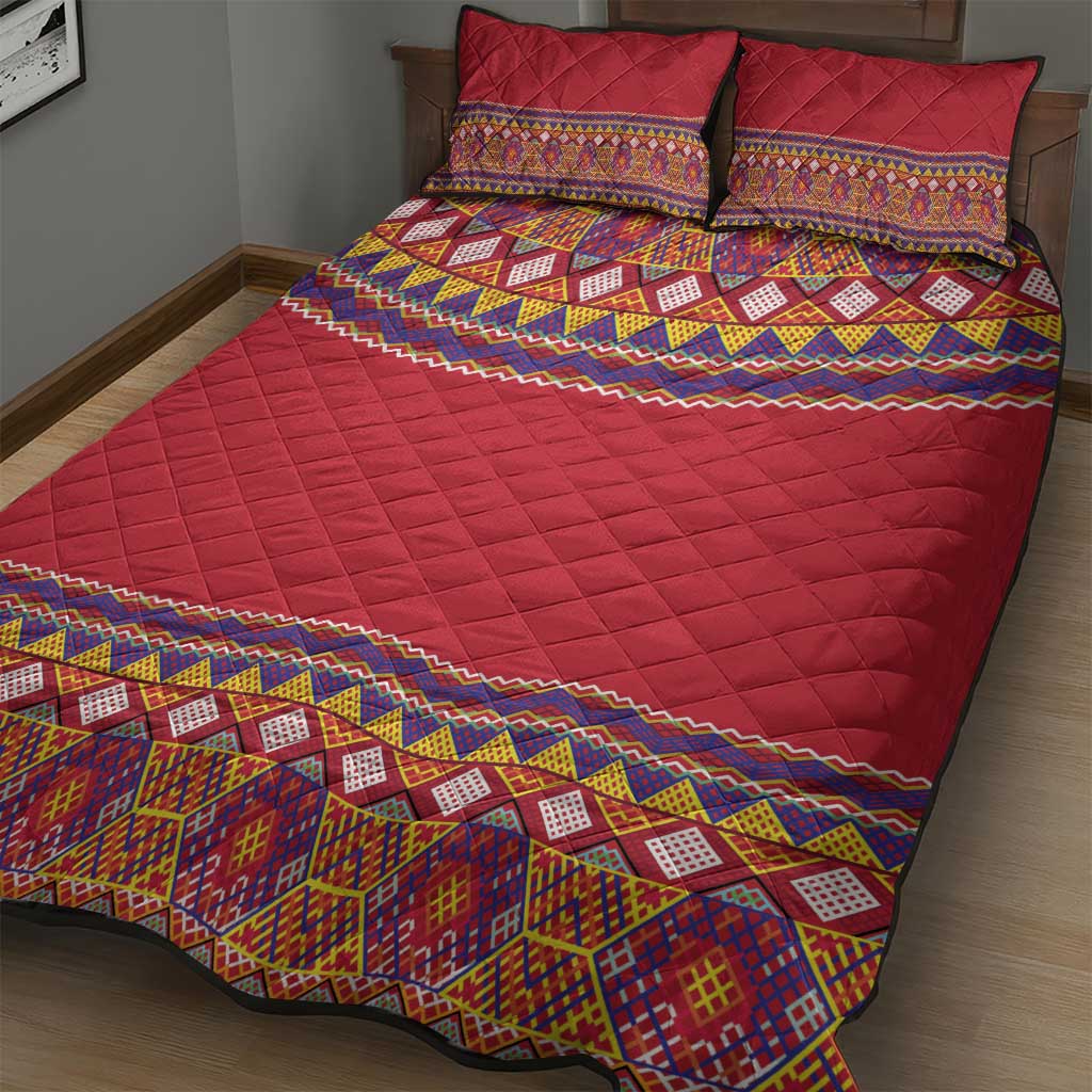 Greenland National Costumes Quilt Bed Set Inuit Kalaallisuut style