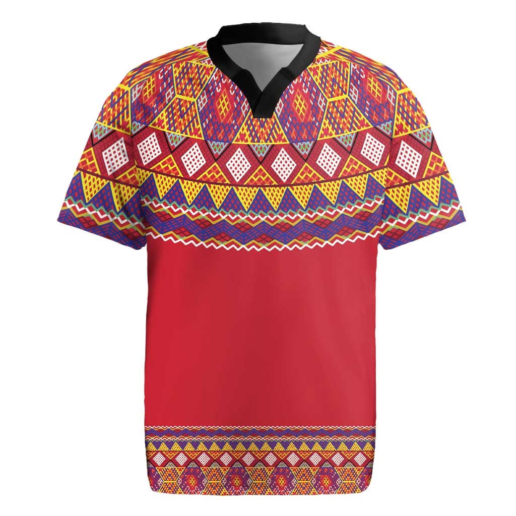 Greenland National Costumes Rugby Jersey Inuit Kalaallisuut style