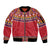 Greenland National Costumes Sleeve Zip Bomber Jacket Inuit Kalaallisuut style