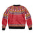 Greenland National Costumes Sleeve Zip Bomber Jacket Inuit Kalaallisuut style