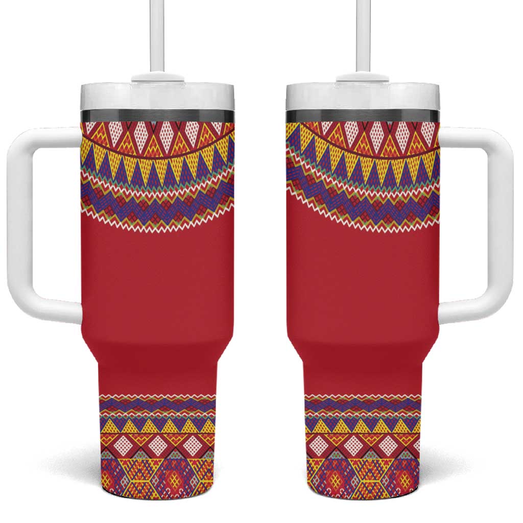 Greenland National Costumes Tumbler With Handle Inuit Kalaallisuut style