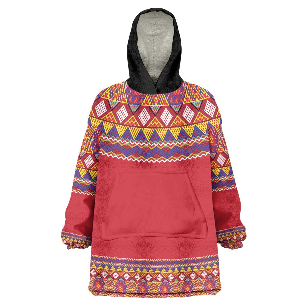 Greenland National Costumes Wearable Blanket Hoodie Inuit Kalaallisuut style