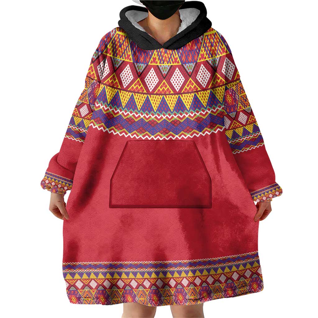 Greenland National Costumes Wearable Blanket Hoodie Inuit Kalaallisuut style