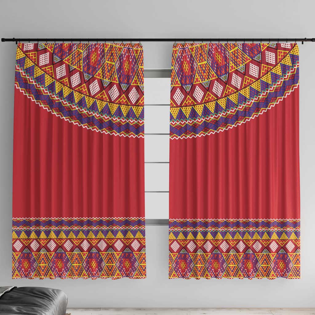 Greenland National Costumes Window Curtain Inuit Kalaallisuut style