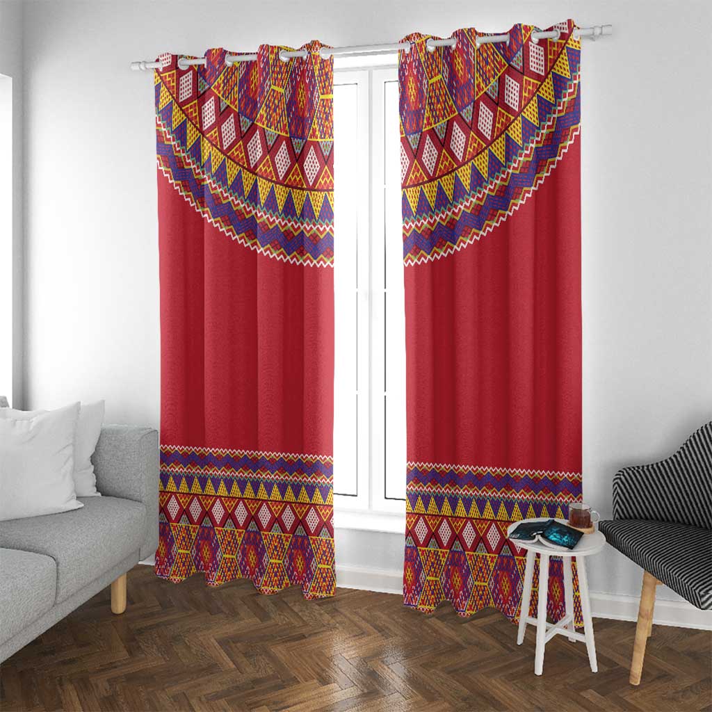 Greenland National Costumes Window Curtain Inuit Kalaallisuut style