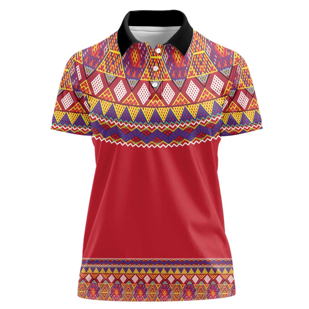 Greenland National Costumes Women Polo Shirt Inuit Kalaallisuut style