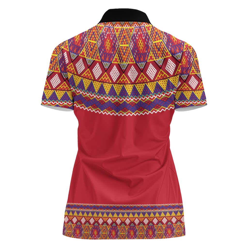 Greenland National Costumes Women Polo Shirt Inuit Kalaallisuut style