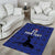 Custom Haiti Football Area Rug Come on Les Grenadiers Blue Style