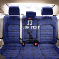 Custom Haiti Football Back Car Seat Cover Come on Les Grenadiers Blue Style