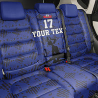 Custom Haiti Football Back Car Seat Cover Come on Les Grenadiers Blue Style