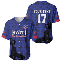 Custom Haiti Football Baseball Jersey Come on Les Grenadiers Blue Style