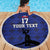 Custom Haiti Football Beach Blanket Come on Les Grenadiers Blue Style