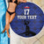 Custom Haiti Football Beach Blanket Come on Les Grenadiers Blue Style