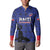 Custom Haiti Football Button Sweatshirt Come on Les Grenadiers Blue Style