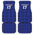 Custom Haiti Football Car Mats Come on Les Grenadiers Blue Style