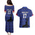 Custom Haiti Football Couples Matching Puletasi and Hawaiian Shirt Come on Les Grenadiers Blue Style
