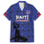 Custom Haiti Football Family Matching Long Sleeve Bodycon Dress and Hawaiian Shirt Come on Les Grenadiers Blue Style